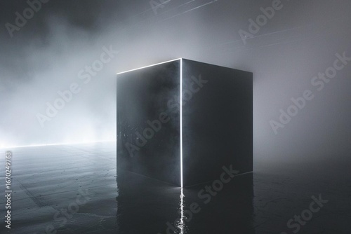 3d render of an open door