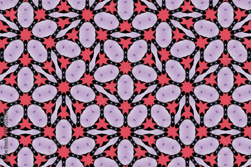 Seamless Luxury Graphic Textile Art Template Perspective Design Decoration Tile Texture Symmetric Endless Fashion Background Cloth Geometric Digital Shape Wallpaper Visual Interior Fabric Pattern.