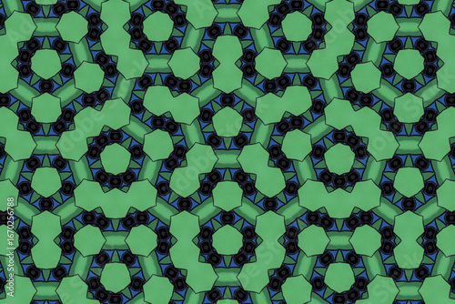 Seamless Luxury Graphic Textile Art Template Perspective Design Decoration Tile Texture Symmetric Endless Fashion Background Cloth Geometric Digital Shape Wallpaper Visual Interior Fabric Pattern.