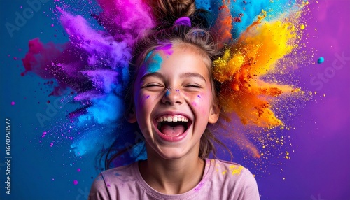 girl happy ai