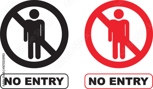 no entry, do not enter, forbidden, prohibition, restriction, warning, sign, symbol, icon, person, silhouette, human, man, male, danger, alert, stop, access denied, private, no trespassing, text, lette