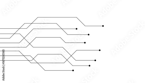 Abstract futuristic circuit board Illustration, Circuit board with various technology elements. Circuit board pattern for technology background. Vector illustration