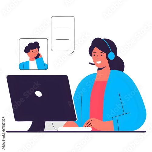 businessman working on computer