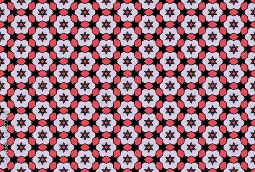 Seamless Luxury Graphic Textile Art Template Perspective Design Decoration Tile Texture Symmetric Endless Fashion Background Cloth Geometric Digital Shape Wallpaper Visual Interior Fabric Pattern.