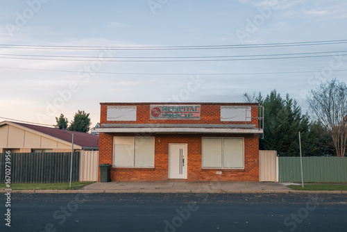 Old rundown shop in country town