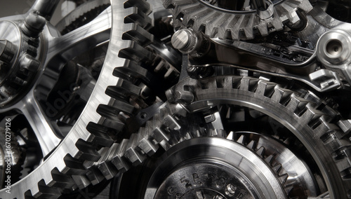 Intricate Metal Gears Precision Engineering and Mechanical Design