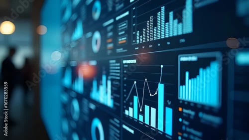 Wallpaper Mural Sophisticated Strategic Management Dashboard Imagery: Innovative Business Analytics for Corporate Planning & Executive Reporting - Modern Photo Stock with Left-Side Empty Space Torontodigital.ca