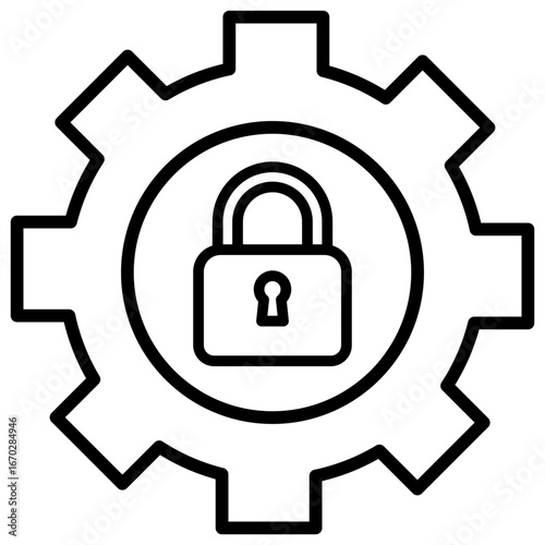 Privacy Settings Outline Icon