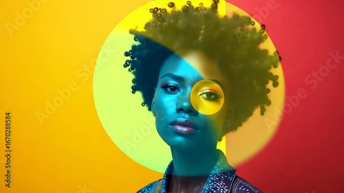 Striking Diversity Representation Art: Bold Symbolic Portraits & Dynamic Compositions Celebrating Inclusive Identities & Multicultural Influences - Premium Quality Photo Stock Concept