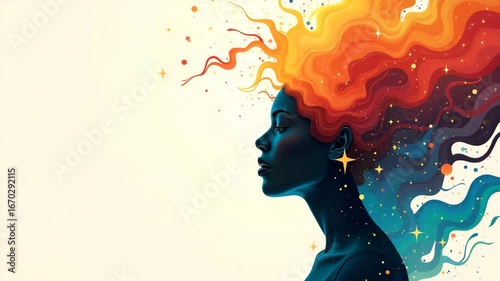 Empowerment Through Diversity: A Bold Art Visual Uniting Cultural Symbols with Modern Graphic Design for Social Change - Stock Photo Concept with Space for Customization