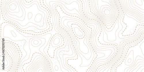 Vector abstract Moon relief map. Generated conceptual lunar elevation map. Isolines of landscape surface elevation