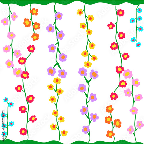 Flower’s curtain