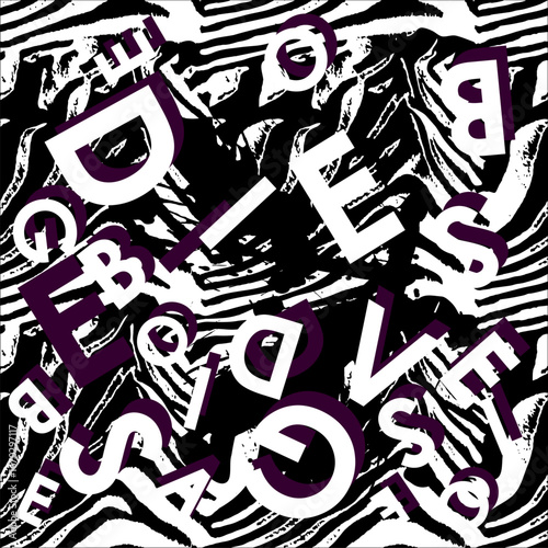 zebra writing font line pattern background texture abstract design art print