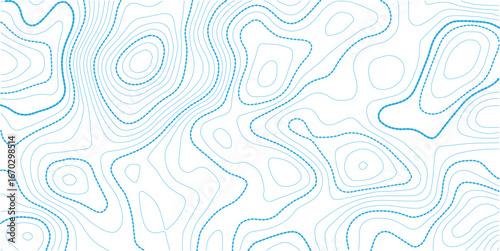 Seamless Light topographic topo contour map background, vector illustration