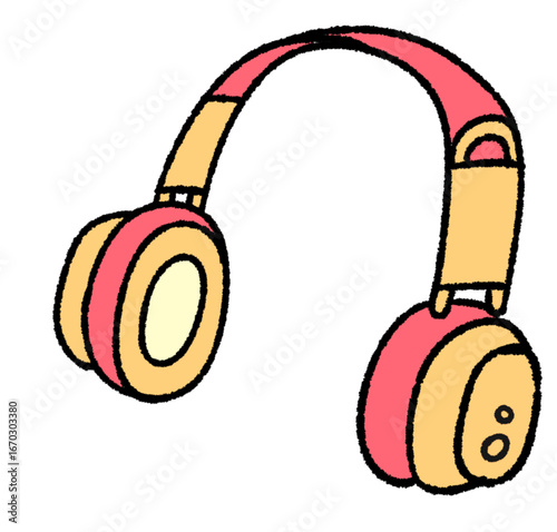 set of headphones retro