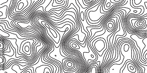 Topographic map background. Geographic line map with elevation assignments. Contour background geographic grid. Vector illustration.