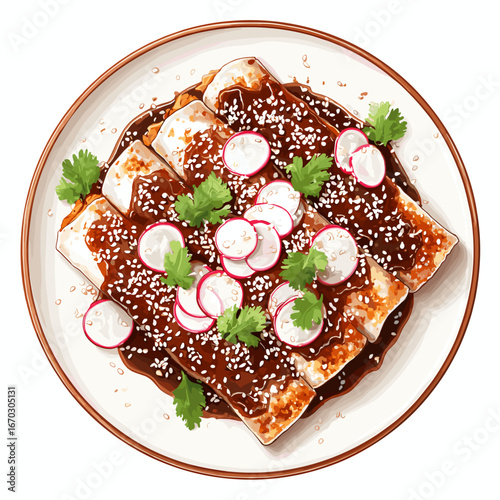 Chicken Enchiladas with Rich Mole Sauce