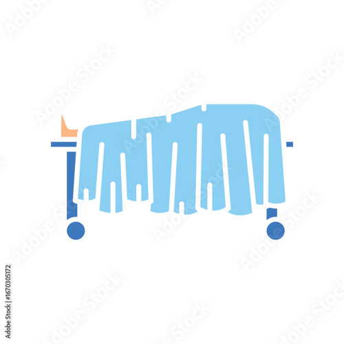 death body black line icon.