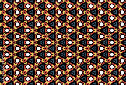 Seamless Symmetric Background Textile Visual Design Texture Interior Tile Geometric Fabric Luxury Decoration Wallpaper Digital Fashion Template Art Perspective Endless Shape Graphic Cloth Pattern.