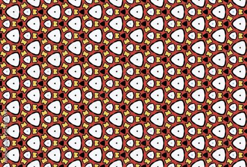 Seamless Cloth Design Digital Texture Decoration Luxury Symmetric Endless Template Graphic Visual Perspective Background Fashion Shape Wallpaper Interior Geometric Art Textile Fabric Tile Pattern.