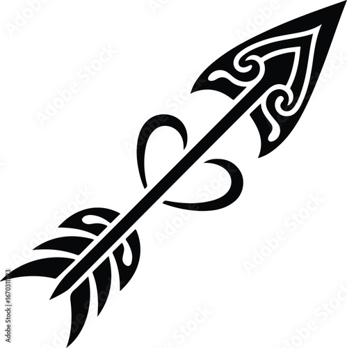 Cupids arrow pierces the heart with love today