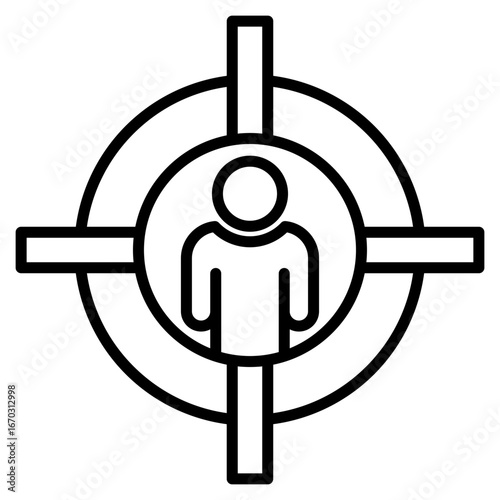 Target Group line icon