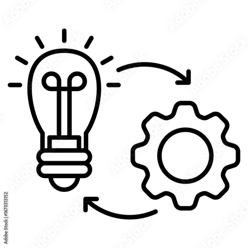 Implementation line icon