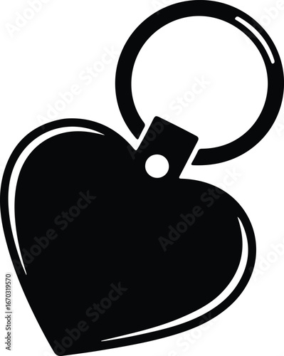 Show your love with this heart keychain design