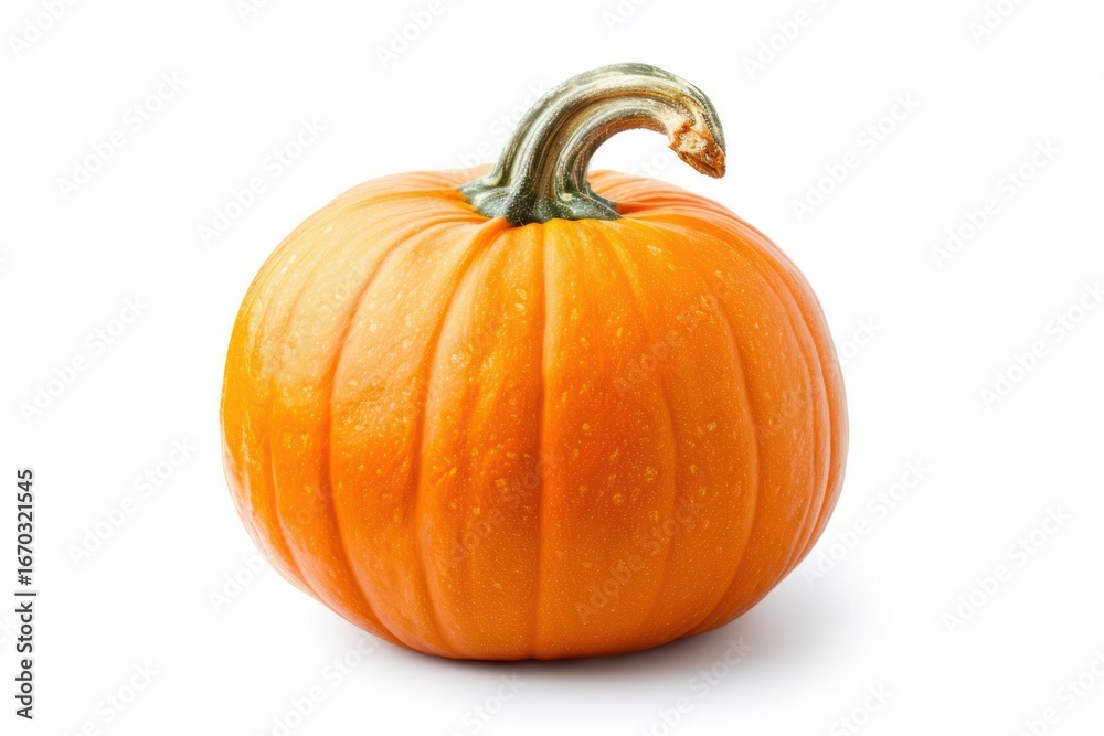 Obraz premium Fresh orange pumpkin isolated white