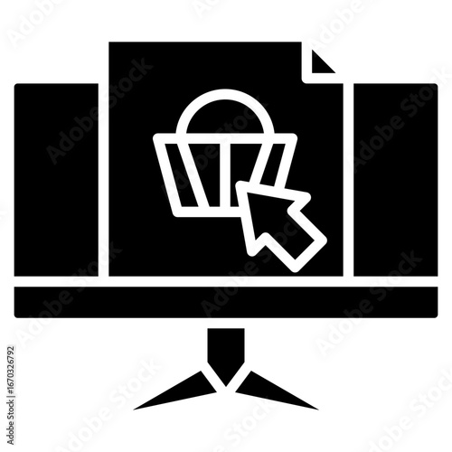 Web Shop glyph icon