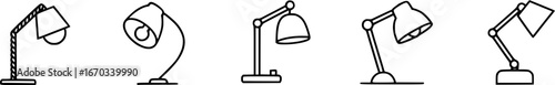 Different types of desk lamps.