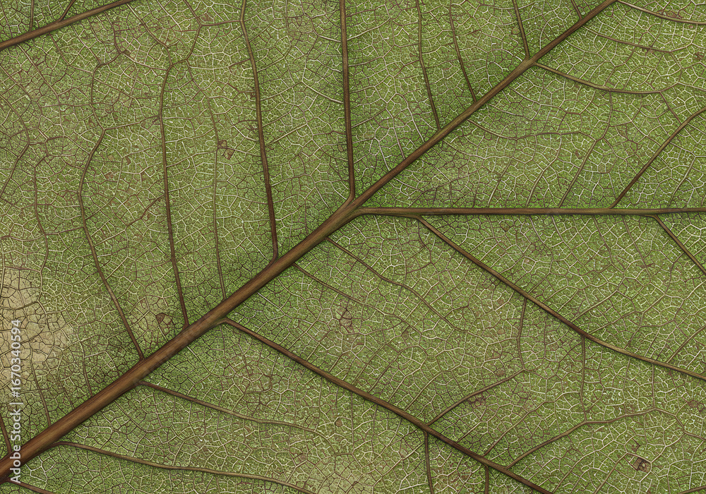 Obraz premium Detailed leaf vein texture