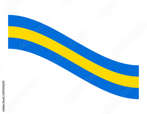 flag element ribbon vector template design illustration