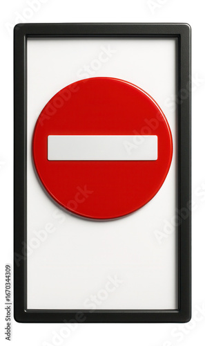 Vertical rectangular no entry sign with red circle and white horizontal bar Free Download Vertical rectangular no entry sign with red circle and white horizontal bar - GFXLoad