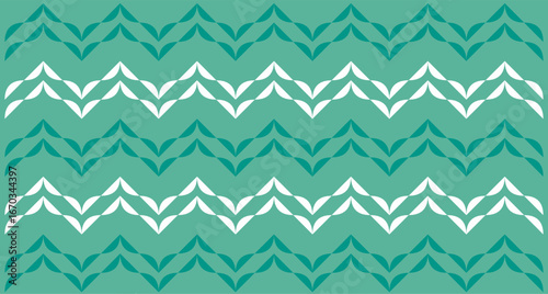 A modern Indonesian batik background pattern featuring a repeating zigzag motif. modern symmetrical wave pattern background vector design. creating a clean, symmetrical, and visually striking pattern.