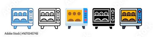 Food Warmer Icon Multi Style Illustration
