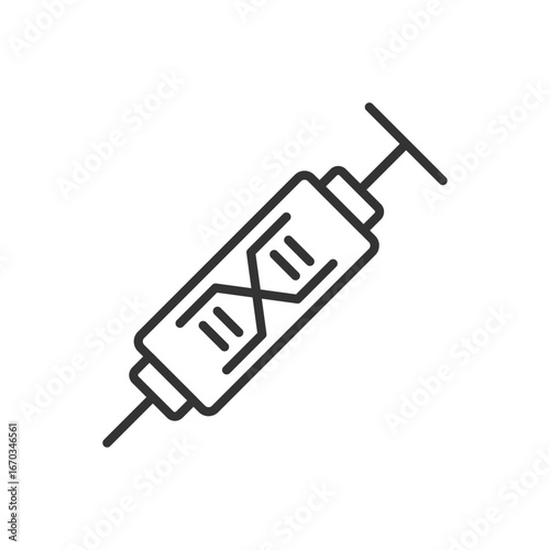 Dna Syringe Icon