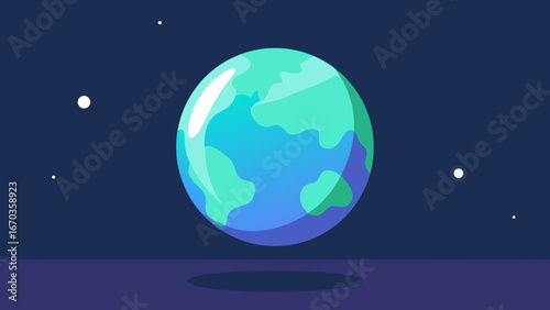 minimalist giant holographic earth background