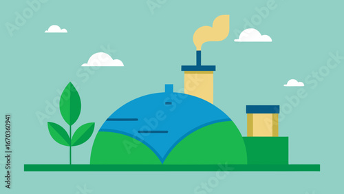 minimal bio energy plant eco background