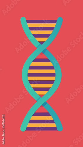 flat minimal digital dna scan background