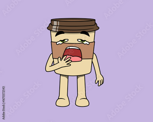 Cute anthropomorphic coffee cup character mascot in various poses, perfect for café branding, coffee shop menu design, educational materials, and lifestyle illustrations. 