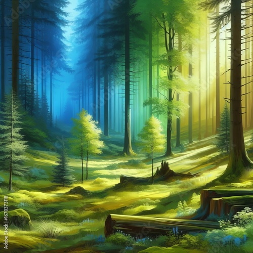 Peaceful Forest serene forest glade