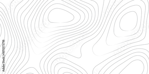 White background topographic abstract design with elevation contour mapping and paper texture imitation for geography
