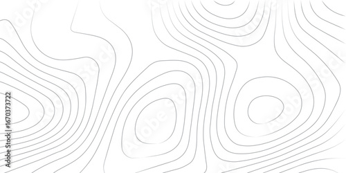 White background topographic abstract design with elevation contour mapping and paper texture imitation for geography
