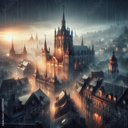 Rain drapes in the showers