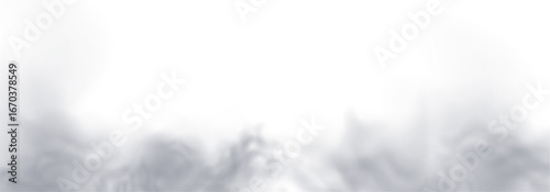 Realistic white smoke swirling gently on a transparent background. The soft mist rises in wispy trails, creating a dreamy and ethereal effect. Perfect for overlay in photo or video design.