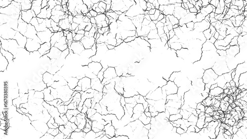 Distressed cracked plaster wall vintage background. White grey marble cracked wall surface texture. 