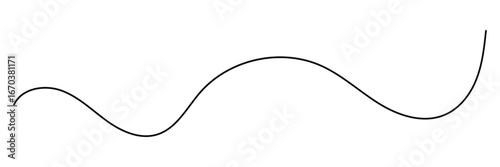 Curve wave seamless pattern. Wavy line with flowing curves. Squiggle line. Abstract hand drawn curve swirl and wave line design. Vector illustration.