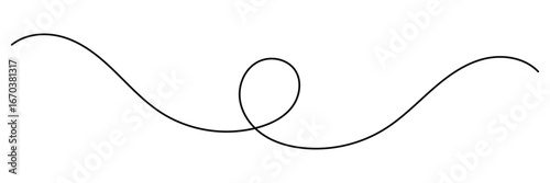 Curve wave seamless pattern. Wavy line with flowing curves. Squiggle line. Abstract hand drawn curve swirl and wave line design. Vector illustration.