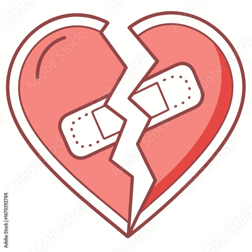 broken heart, heart with bandage, healing heart, patched heart, cracked heart, wounded heart, love pain, emotional healing, heartbreak, sad heart, mended heart, heart symbol, relationship problem, car